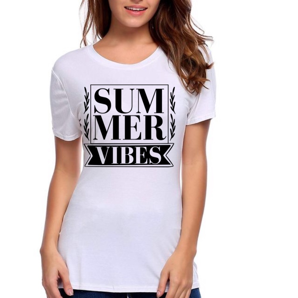 Summer vibes vinyl T-shirt